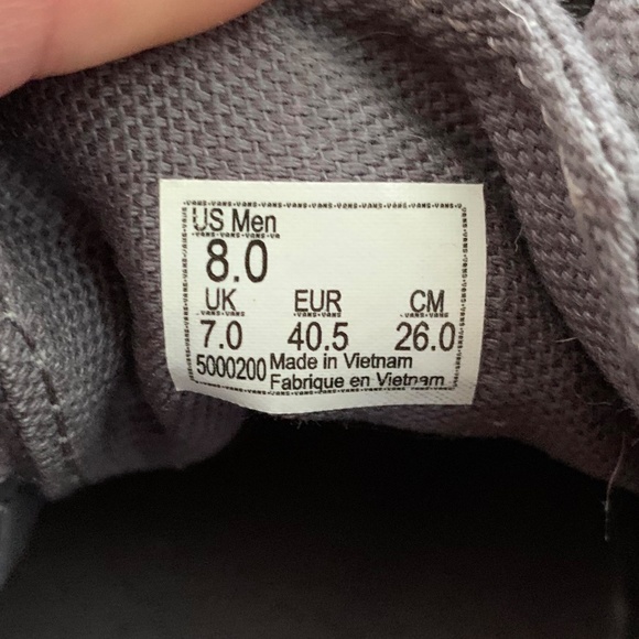 Men's- Size 8, Gray Old School (Skool) Vans - Picture 2 of 8